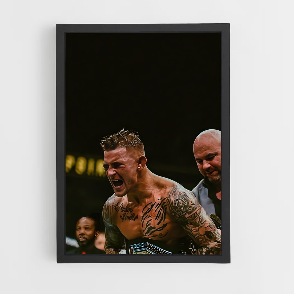Poster Dustin poirier – affiche MMA (vue 2)